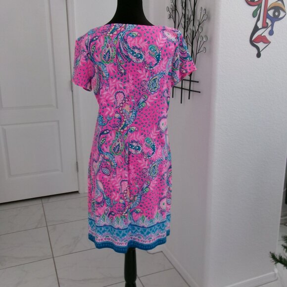 New Lilly Pulitzer Sophieletta UPF 50 Short Sleeve Sheath Dress L NWOT Pink - Picture 5 of 14